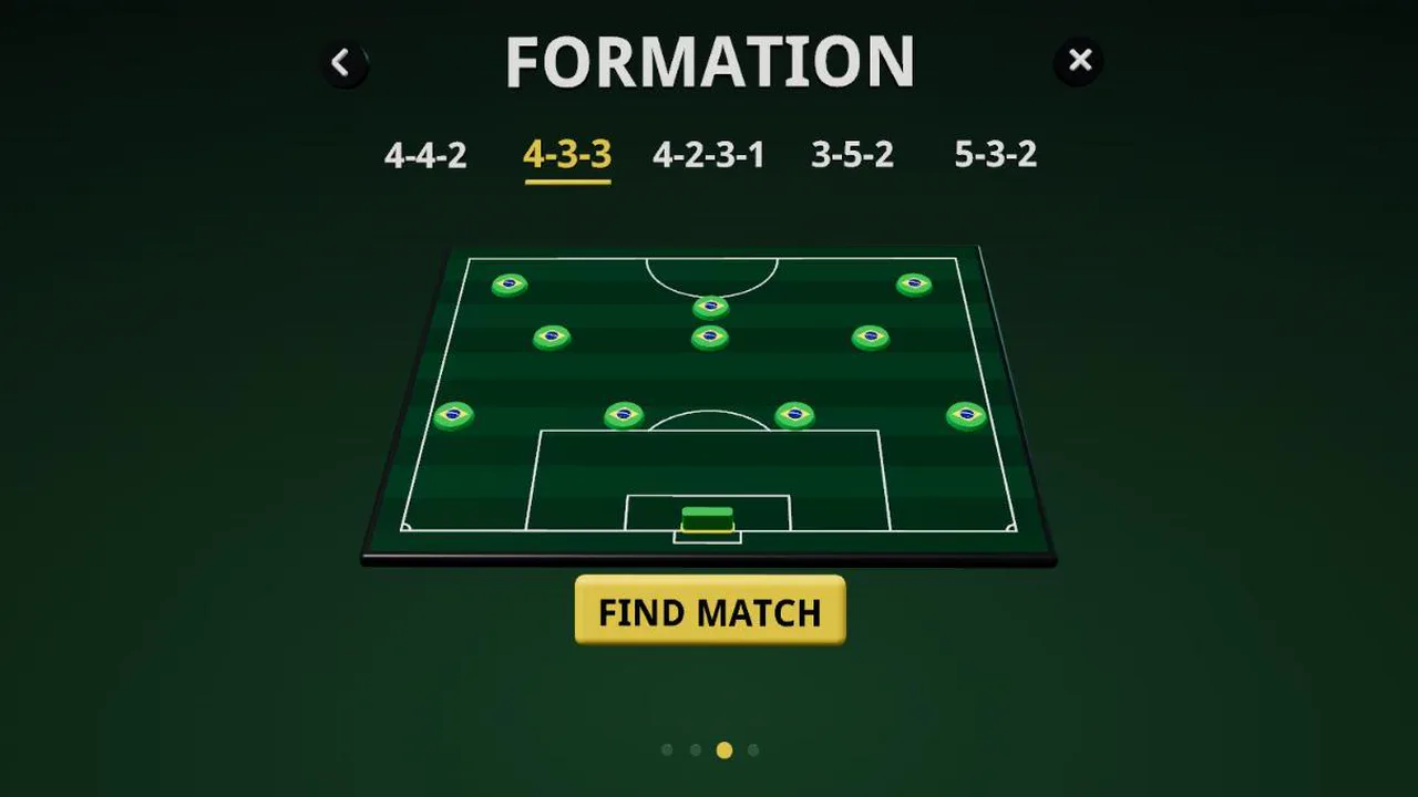 FORMAÇÃO: o Brasil alinhado em 4-3-3, PROCURAR JOGO por baixo